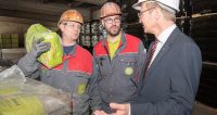 Landeshauptmann besucht Kirchdorfer Zementwerk am Tag der Arbeit. Foto: (c) FOTOKERSCHI.AT/KERSCHBAUMMAYR